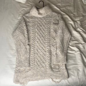 Long Sleeved Turtle Neck Sweater Dress From Forever 21